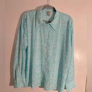 Worthington Womens button up blouse. NWT. Size XL